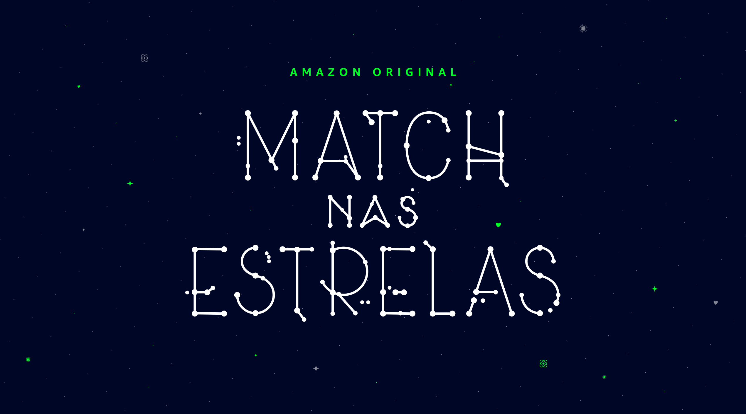 Pôster oficial do reality show Match nas Estrelas