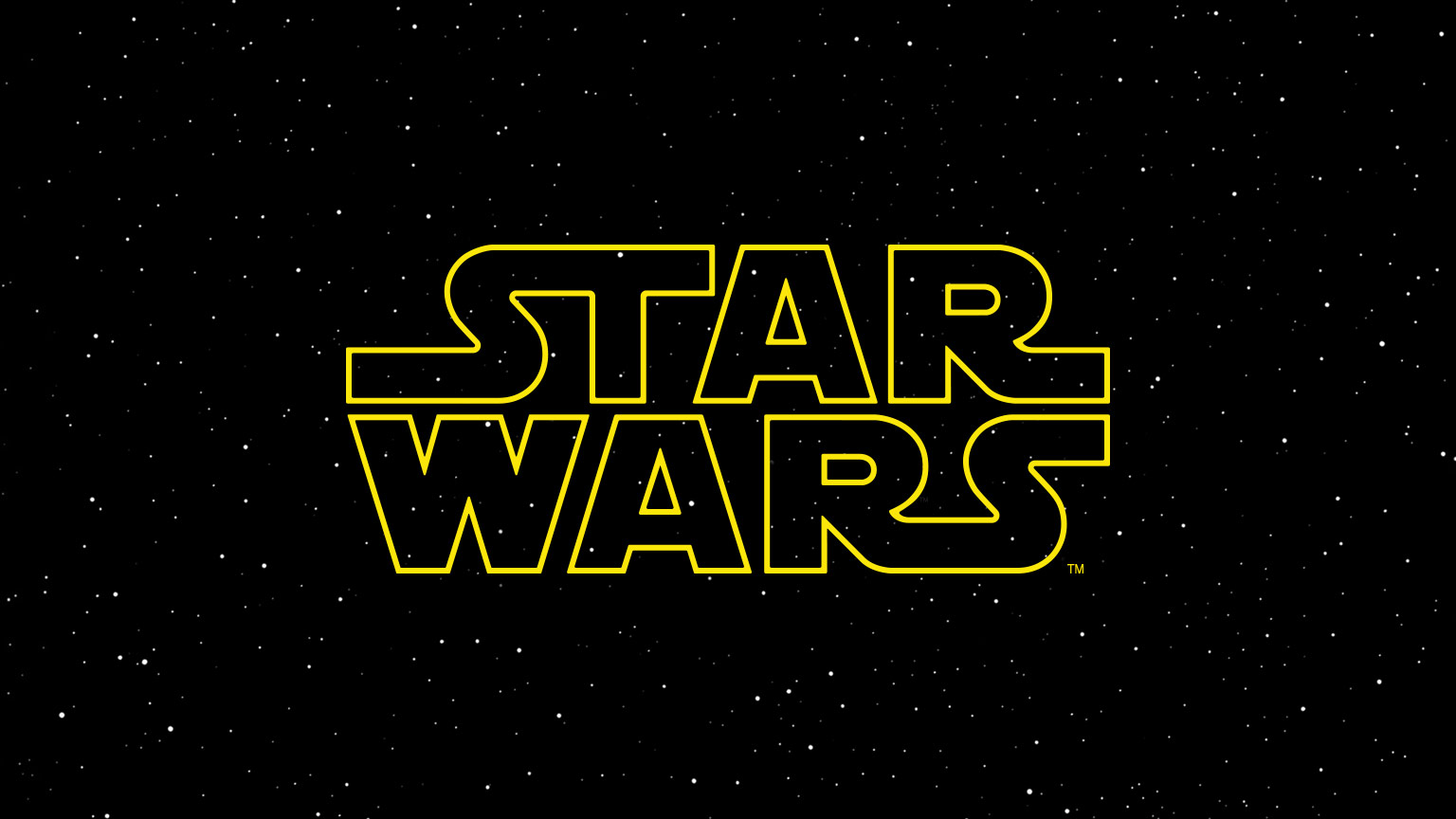 Logo oficial da franquia Star Wars