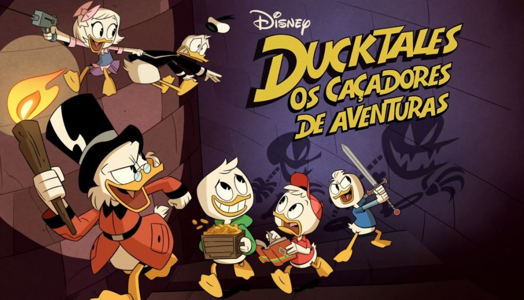 Pôster oficial da série Ducktales: Os Caçadores de Aventuras