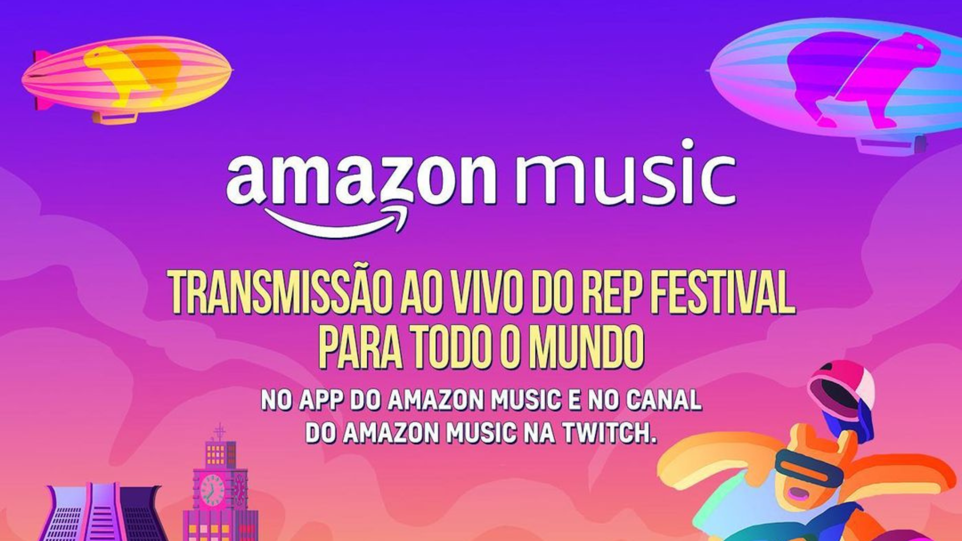 Amazon Music fará transmissão ao vivo do REP Festival 2023