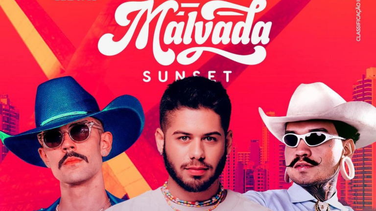 Malvada Sunset: Virginia e Zé Felipe trazem festa aberta ao público para Goiânia Luan Pereira e Jiraya Uai