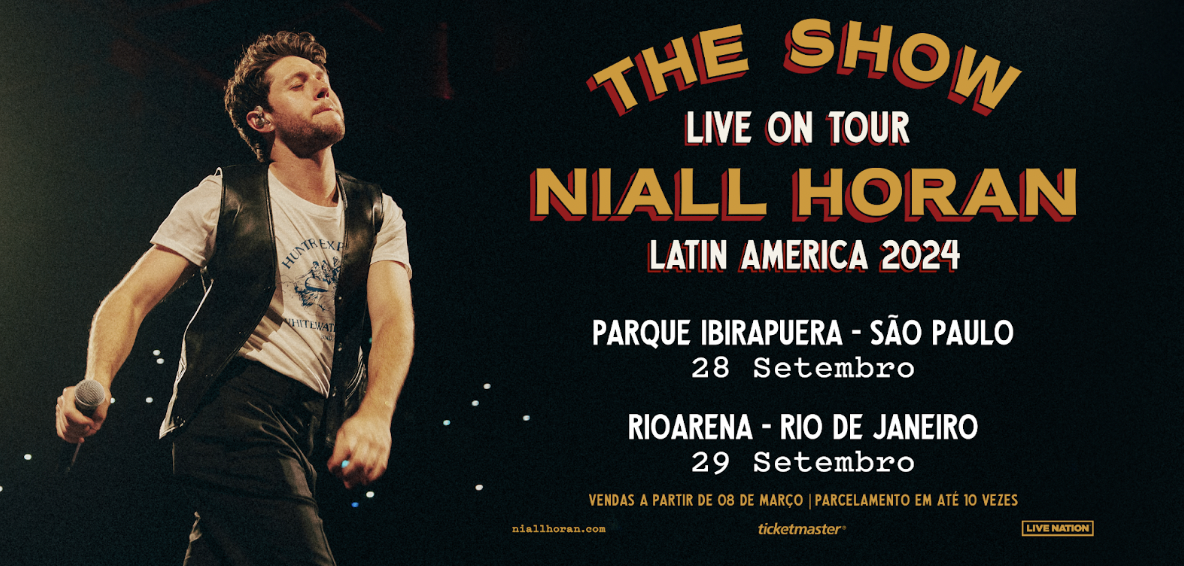 Niall Horan anuncia The Show Live on Tour 2024 no Brasil